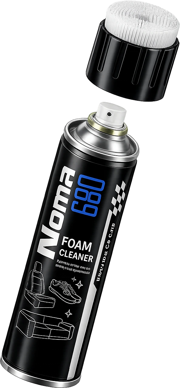 Chai NOMA 680 650ml — bọt tuyết vệ sinh đa năng, nắp tích hợp bàn chải